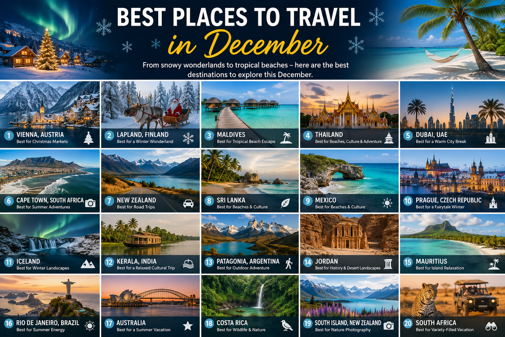 Best Places to Travel in December