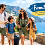 Happy family enjoying a scenic family tour together