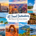 Best US travel destinations with city, beach and national park scenery