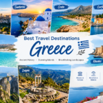 Best travel destinations Greece featuring Greek islands, coastline and historic architecture