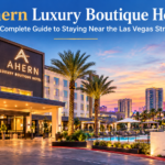 Ahern Luxury Boutique Hotel in Las Vegas with modern hotel architecture and nearby Strip attractions
