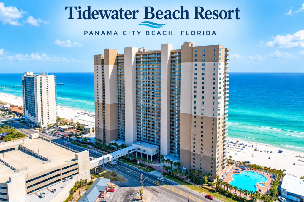Tidewater Beach Resort beachfront condos overlooking the Gulf of Mexico in Panama City Beach